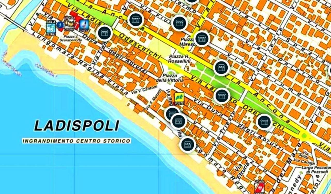 "Sea & Center" Free Beach, Wifi, Mini Pool, Roof Terrace, Ladispoli, Rome Экстерьер фото